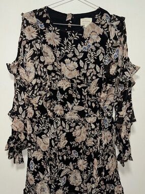 Sezane Lali dress - Black floral print - size 42